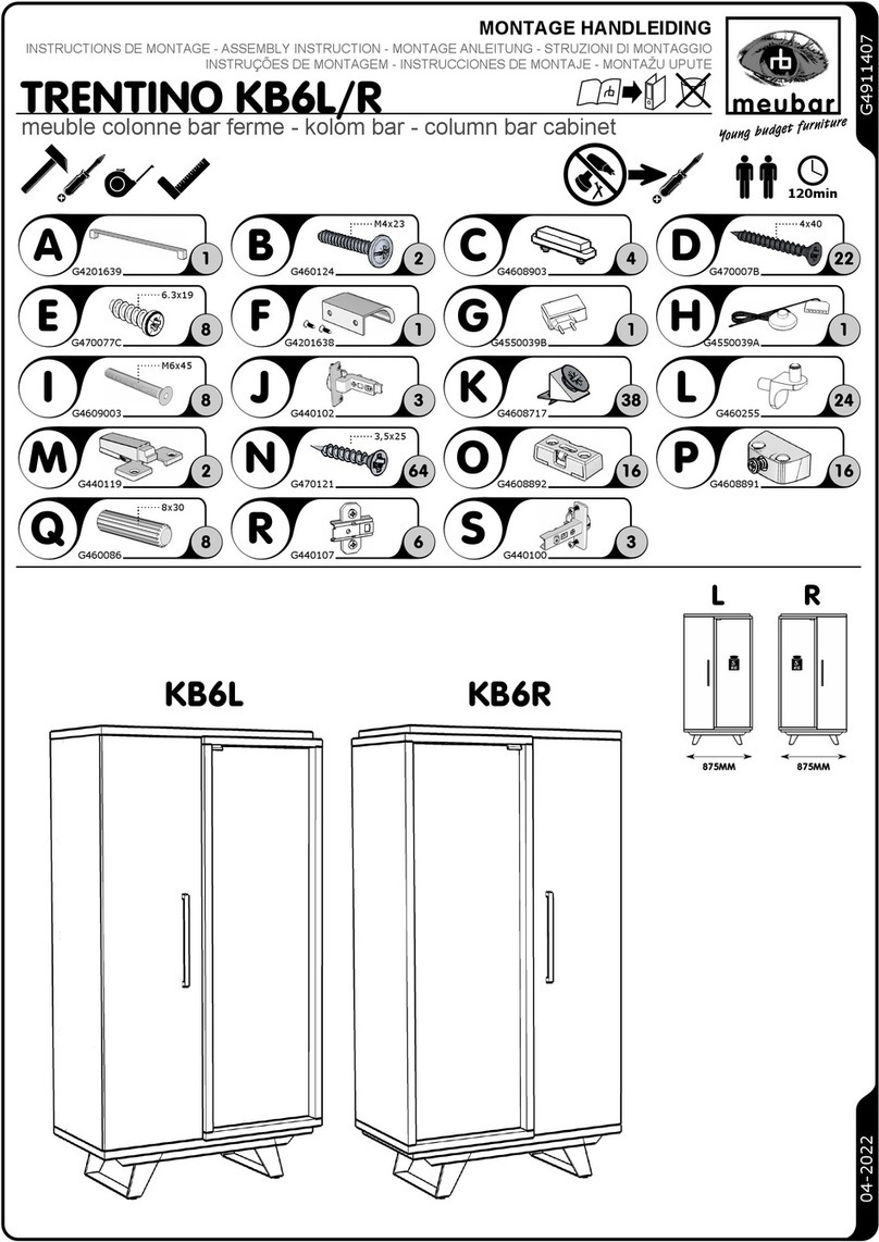 meubar TRENTINO KB6L User manual
