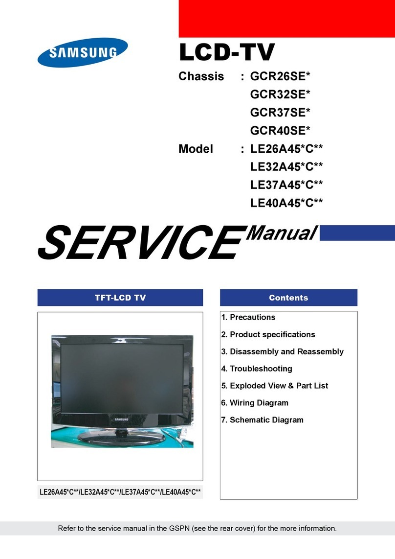 Samsung LE26A45 C Series Service manual