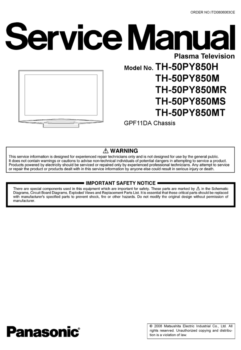 Panasonic TH-50PY850H User manual