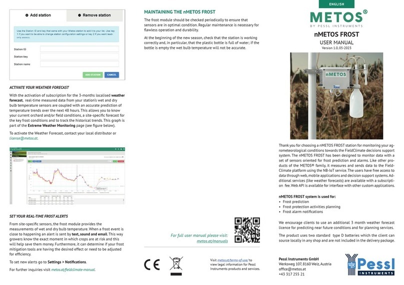 Pessl Instruments nMETOS FROST user manual