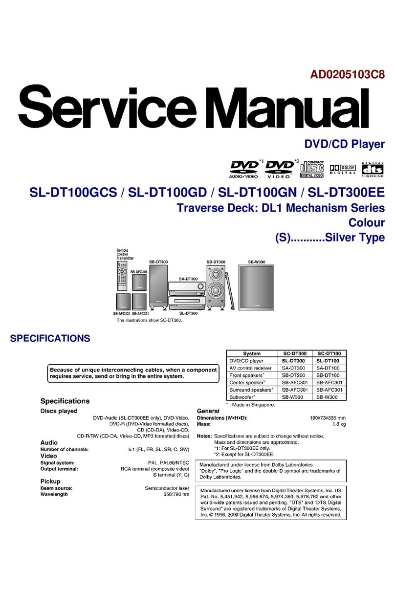 Panasonic SL-DT100GCS User manual