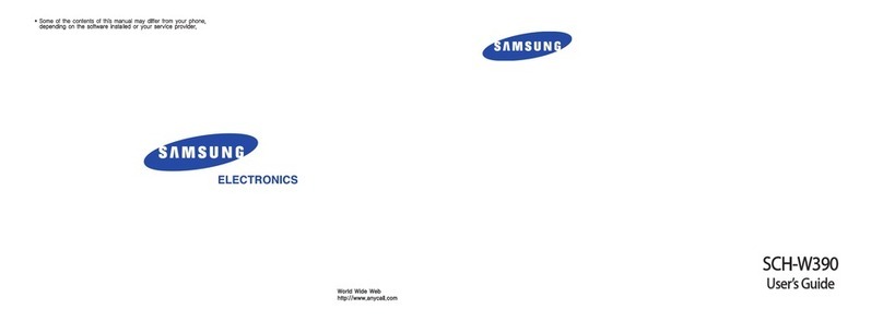 Samsung SCH-W390 User manual Samsung SCH-W390 User manual