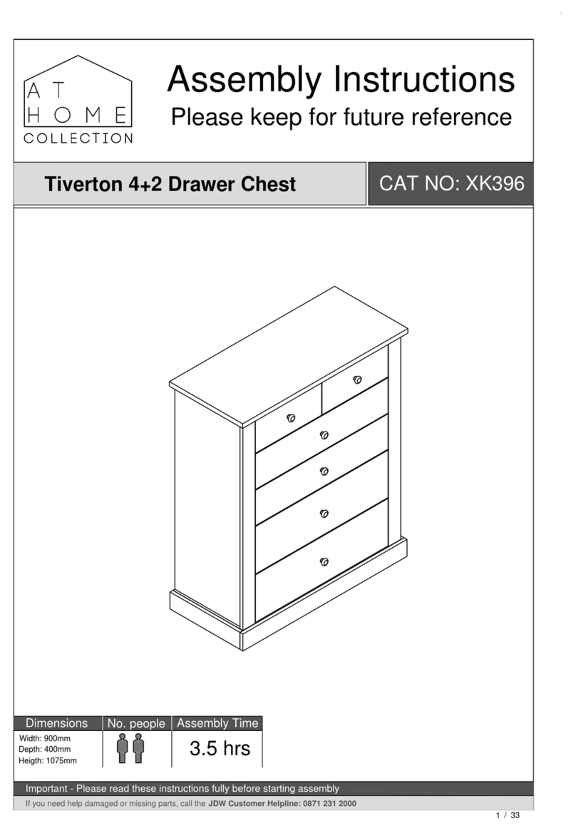 At Home Collection Tiverton XK396 Assembly instructions