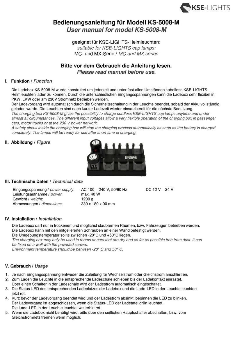 KSE-LIGHTS KS-5008-M user manual