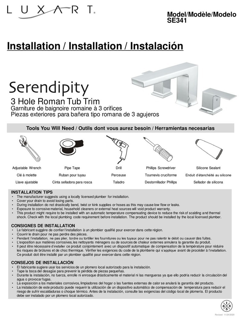 Luxart Serendipity SE341 User manual
