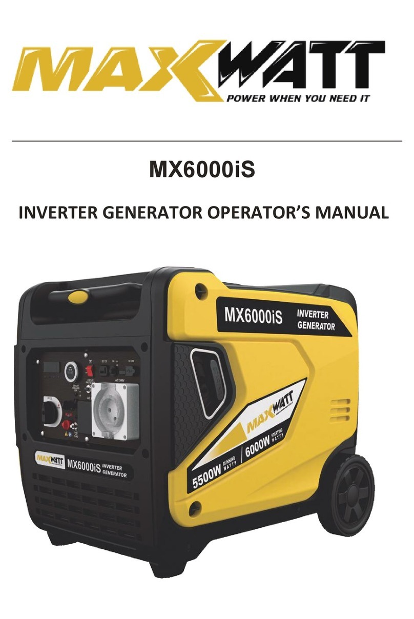 maxwatt MX6000iS Operator's manual