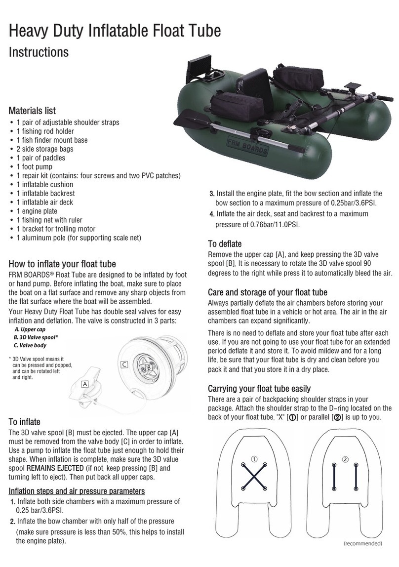 FRM BOARDS Heavy Duty Inflatable Float Tube instructions FRM BOARDS Heavy Duty Inflatable Float Tube instructions