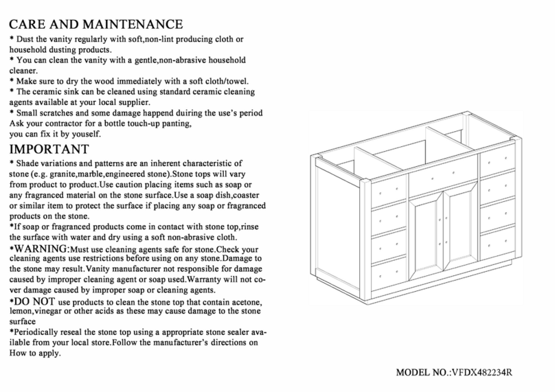 Dreamline Dexterity VFDX482234R User manual Dreamline Dexterity VFDX482234R User manual