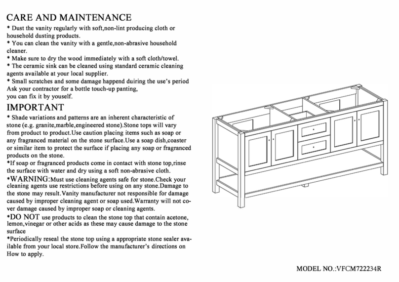 Dreamline Continuum VFCM722234R User manual Dreamline Continuum VFCM722234R User manual