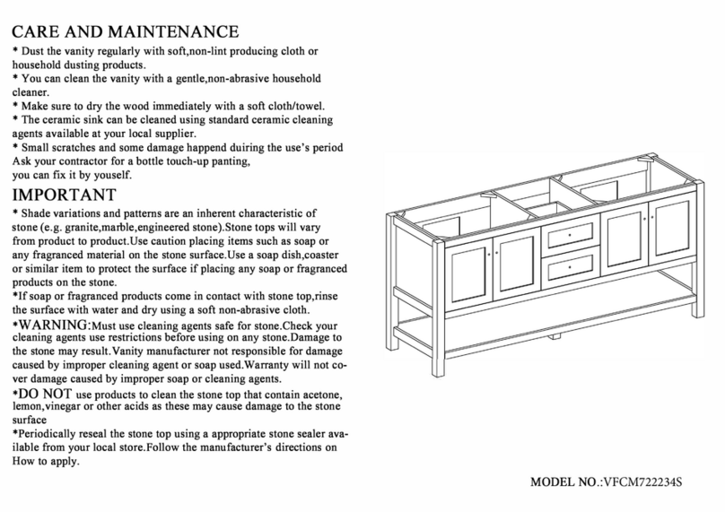 Dreamline Continuum VFCM722234S User manual Dreamline Continuum VFCM722234S User manual