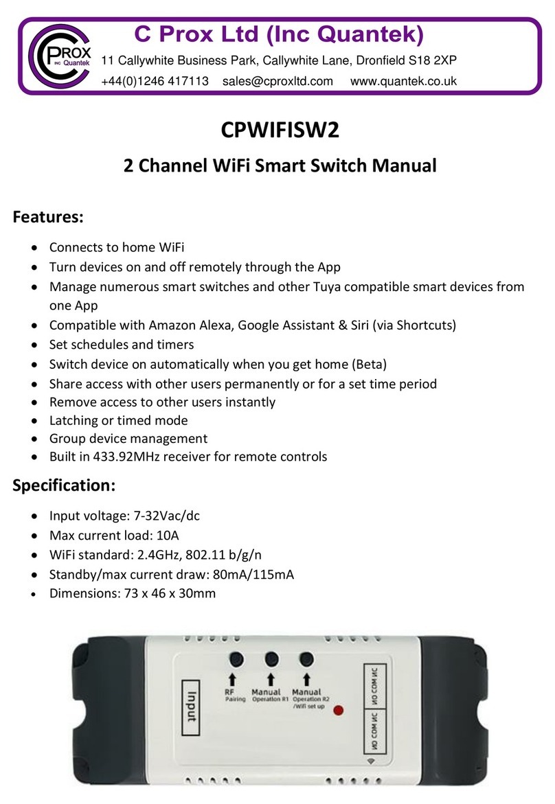 C Prox CPWIFISW2 manual