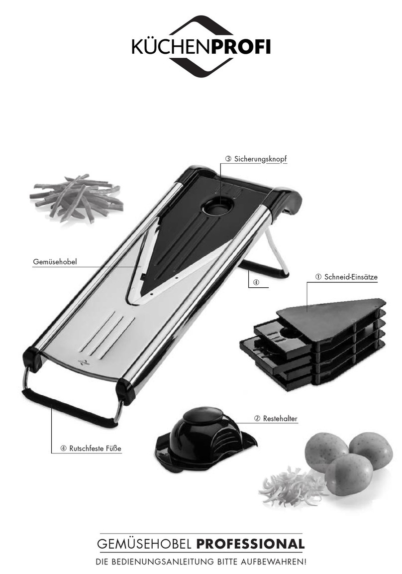 Küchenprofi VEGETABLE SLICER PROFESSIONAL user guide