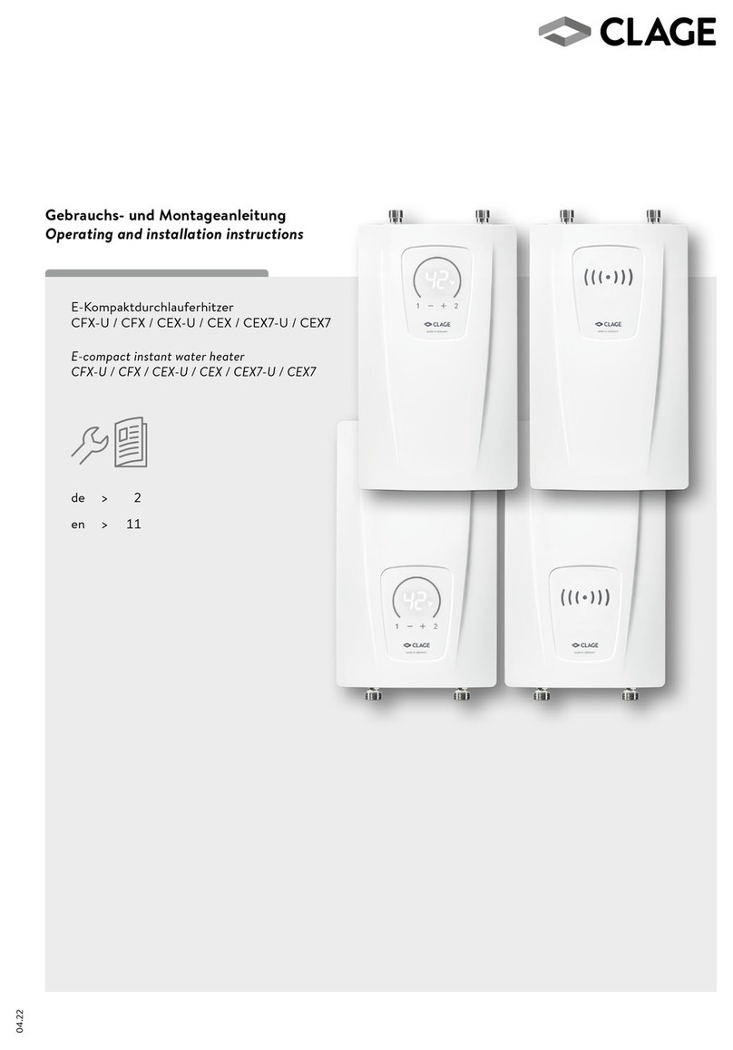 clage CFX-U User manual
