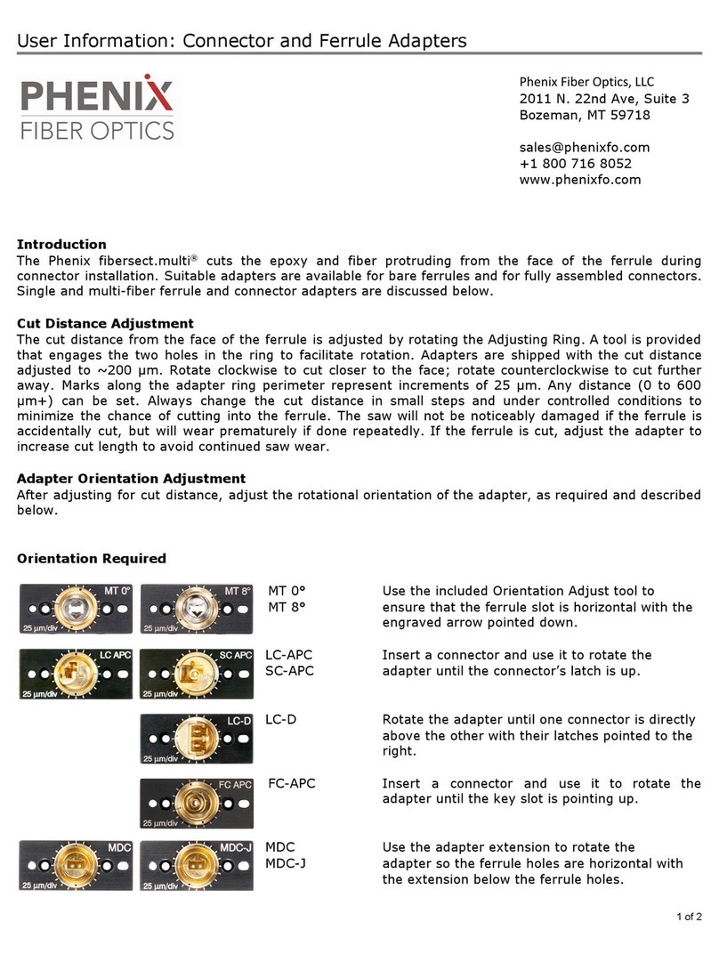 Phenix fibersect.multi User information