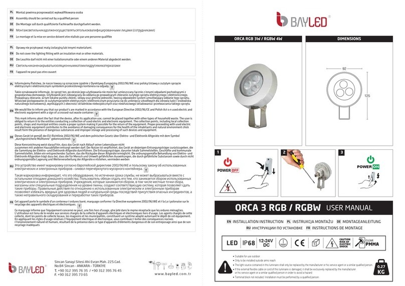 BAYLED ORCA 3 RGB user manual