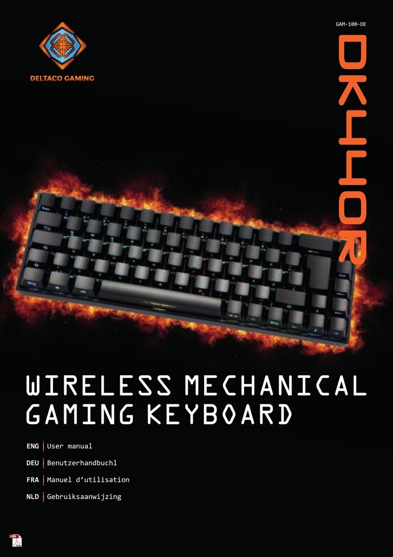 Deltaco Gaming GAM-100-DE User manual