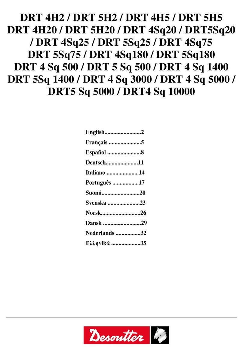 Desoutter DRT5 Sq 5000 User instructions