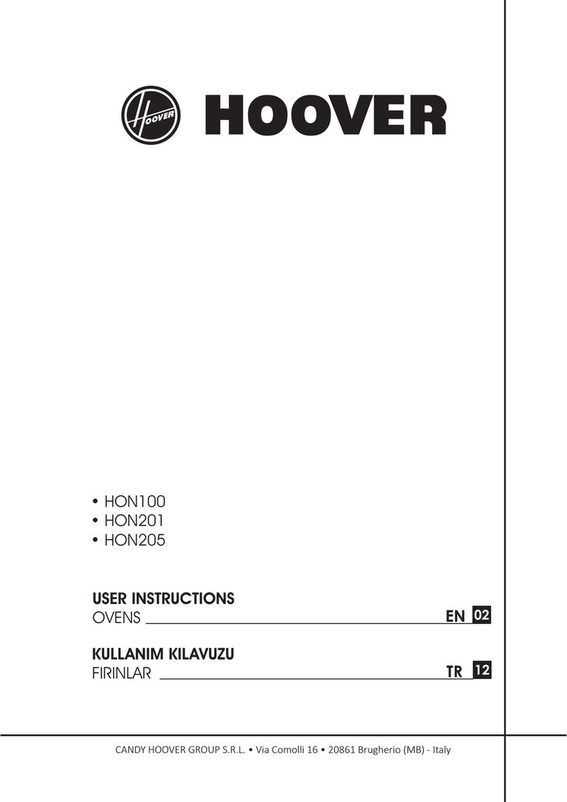 Hoover HON100 User manual