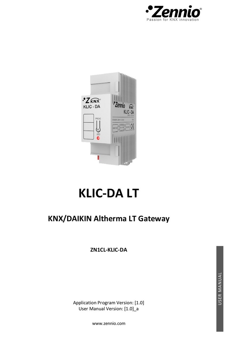 Zennio KLIC-DA LT User manual Zennio KLIC-DA LT User manual