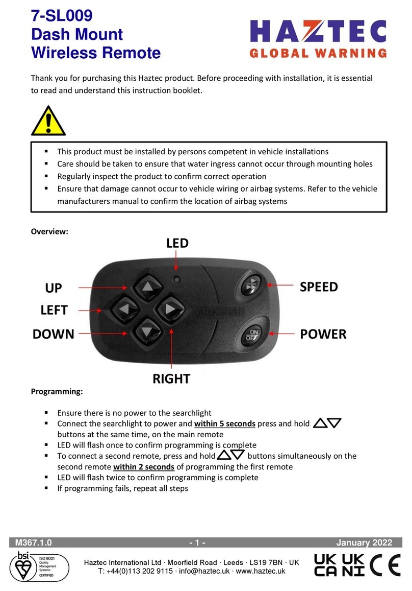 Haztec 7-SL009 manual