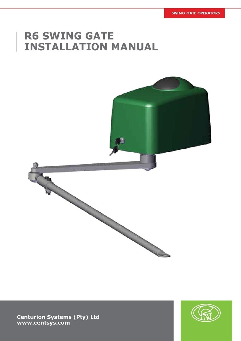 CENTURION SYSTEMS R6 installation manual