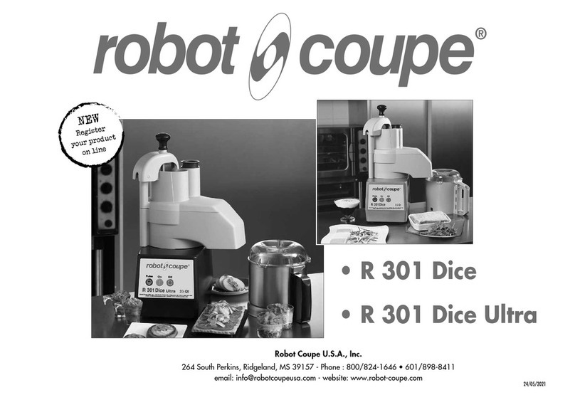 Robot Coupe R 301 Dice manual