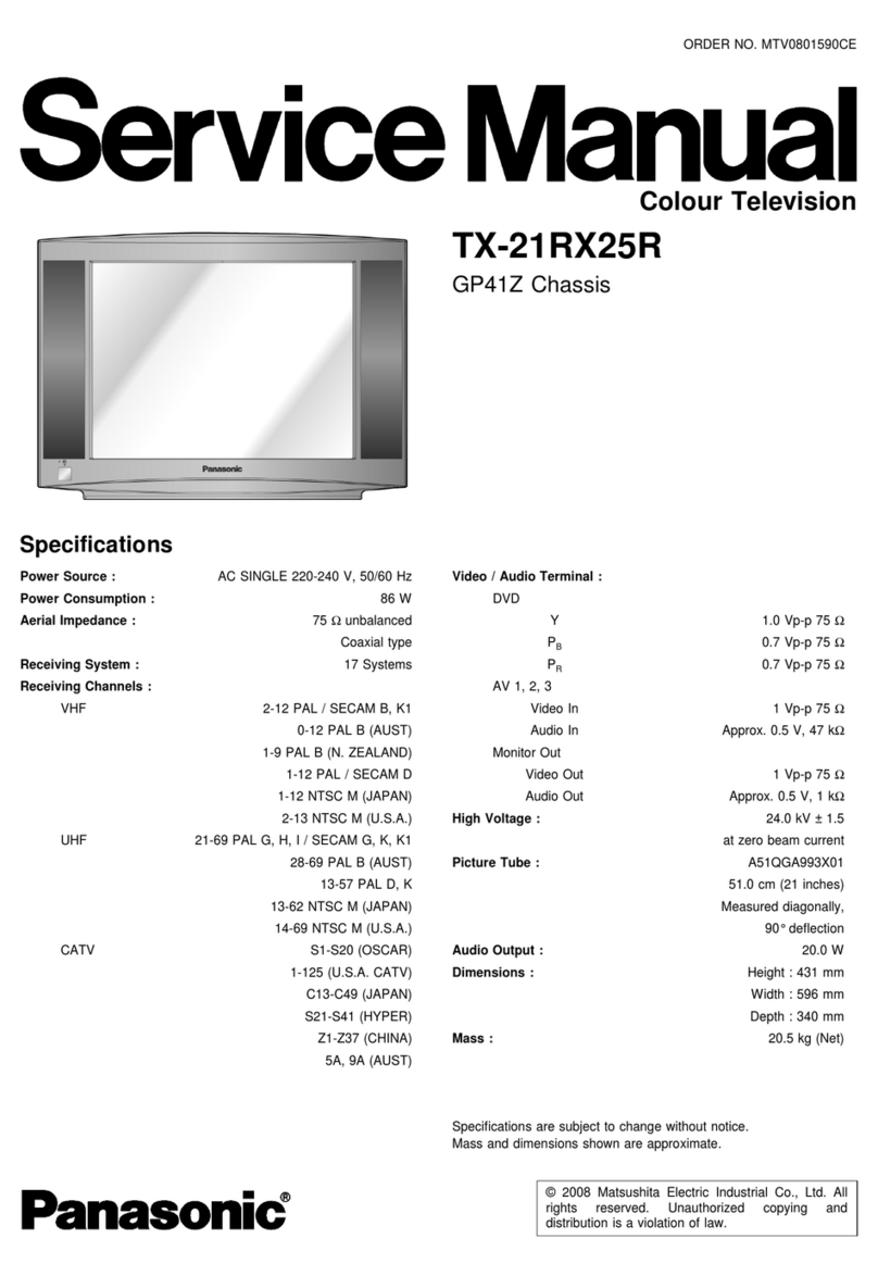 Panasonic TX-21RX25R User manual