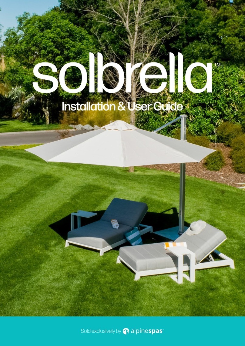 Alpinespas solbrella Operation manual