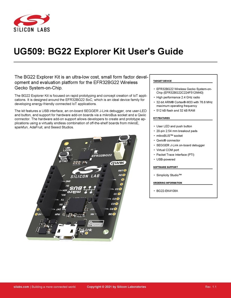 Silicon Laboratories BG22 Explorer Kit user guide Silicon Laboratories BG22 Explorer Kit user guide