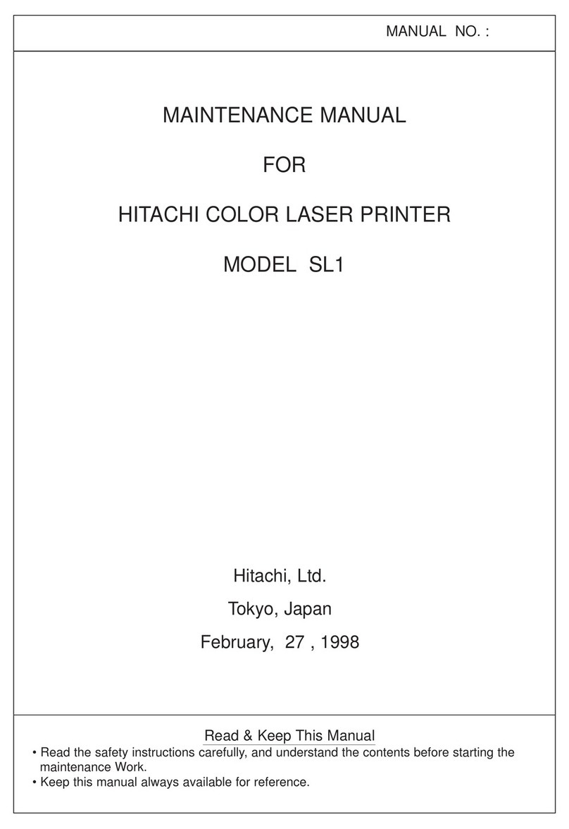 Hitachi SL1 User manual