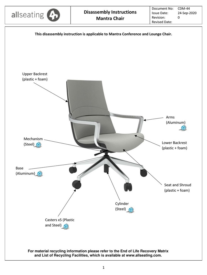Allseating Mantra Disassembly instructions Allseating Mantra Disassembly instructions