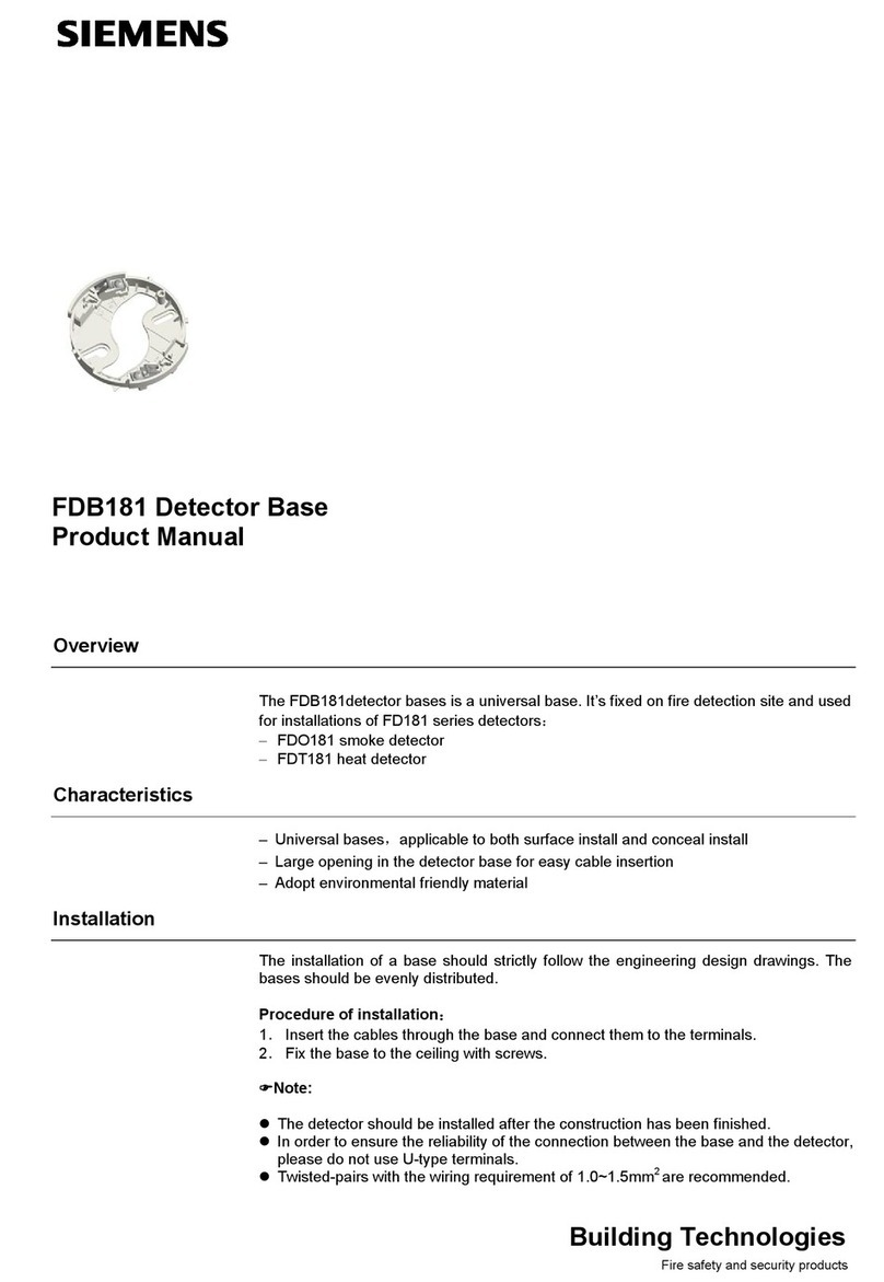 Siemens FDB181 Series product manual