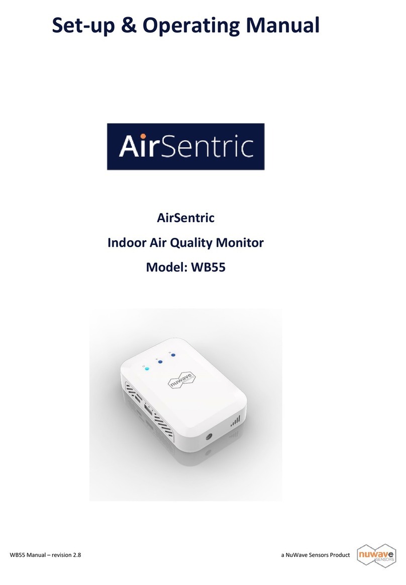 NuWave AirSentric WB55 User manual