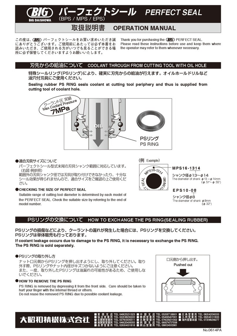 Big Daishowa PERFECT SEAL Operation manual