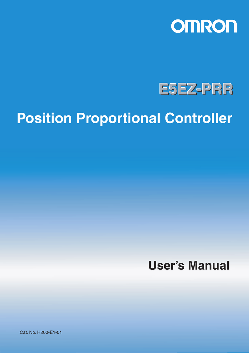 Omron E5EZ-PRR Series User manual