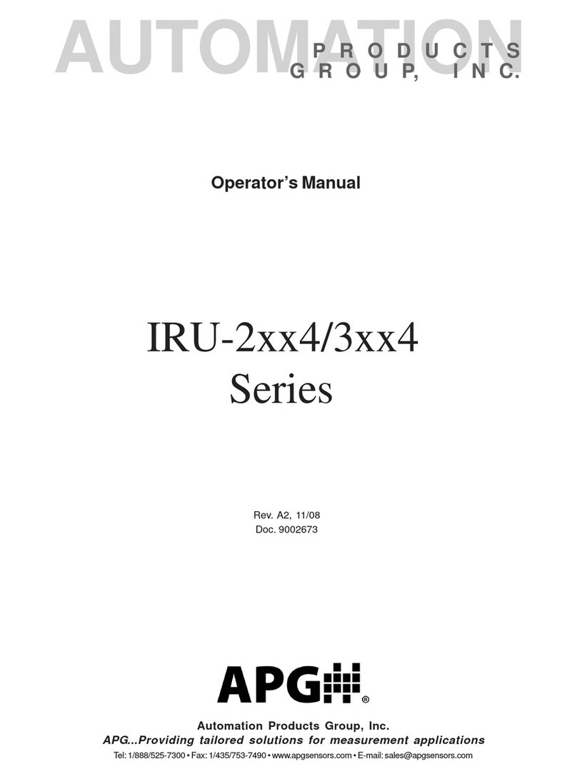 APG IRU-2 4 Series Operator's manual