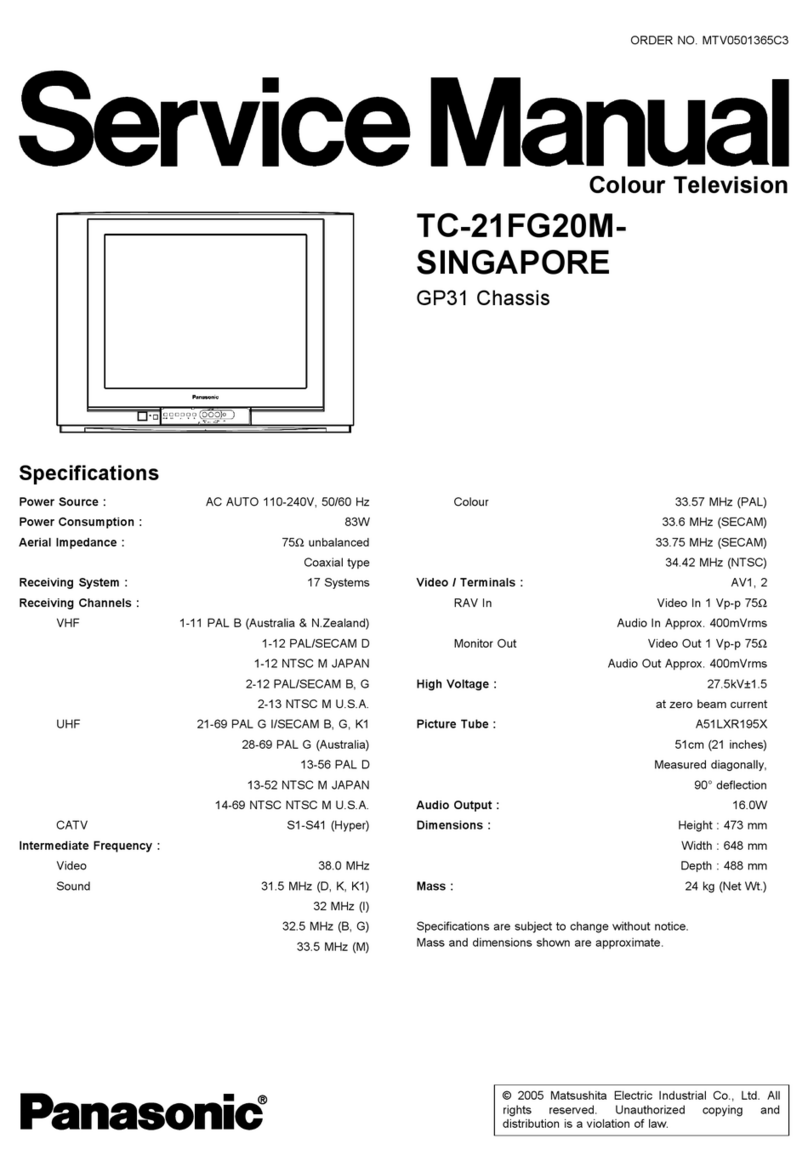 Panasonic TC-21FG20M-SINGAPORE User manual