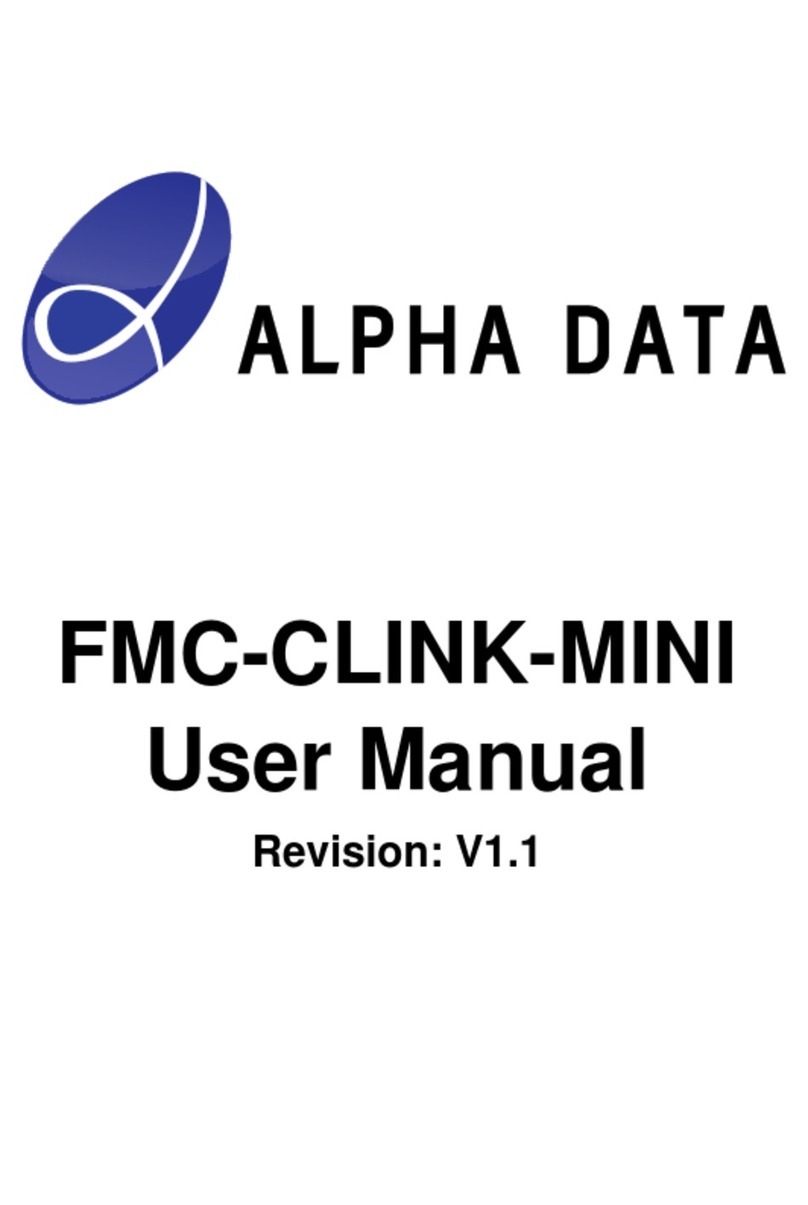 Alpha Data FMC-CLINK-MINI User manual