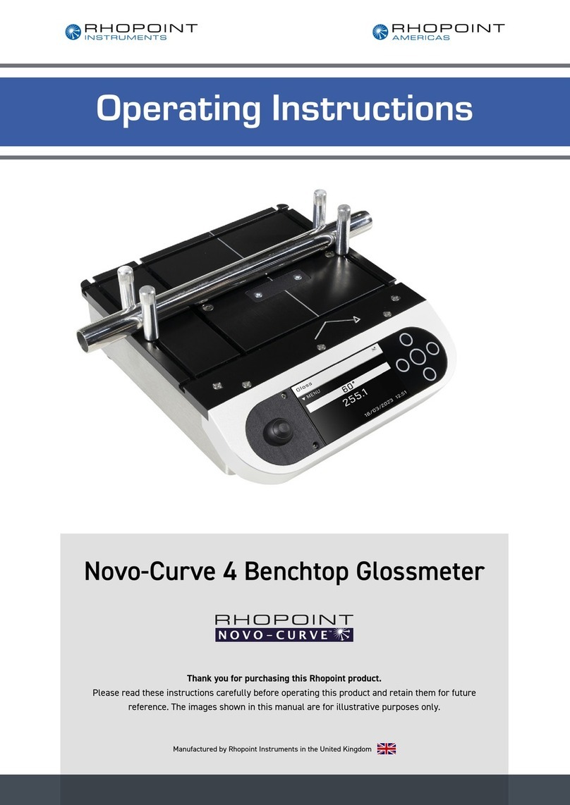 Rhopoint Instruments Novo-Curve 4 operating instructions