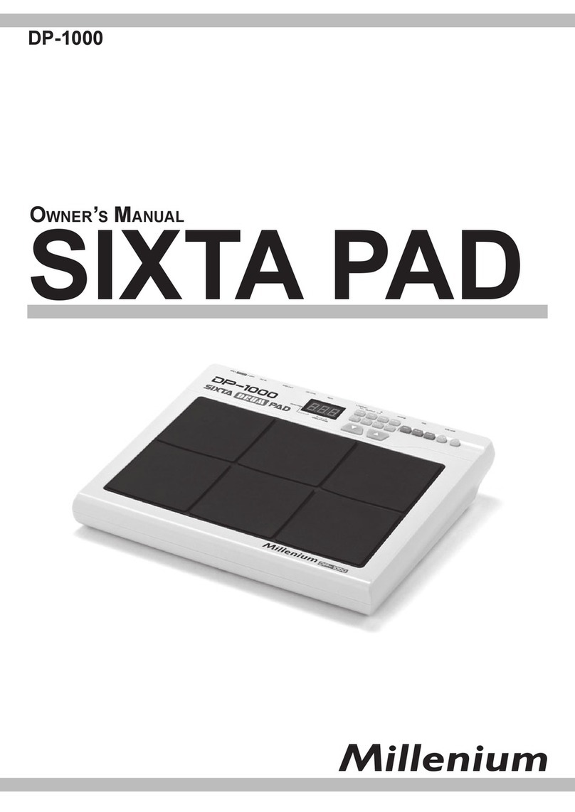 Millenium SIXTA PAD owner's manual