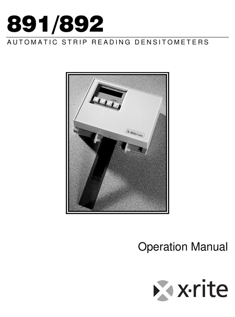 X-Rite 891 Operation manual