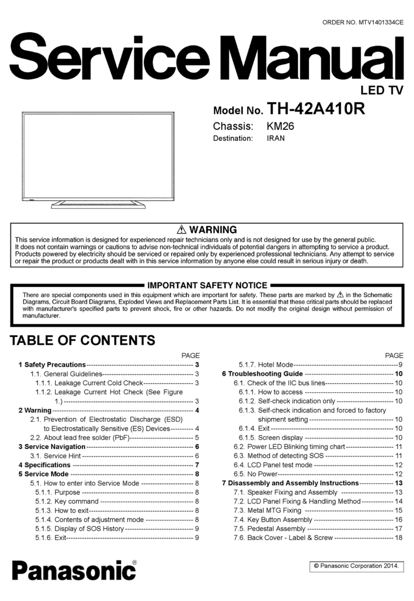 Panasonic TH-42A410R User manual