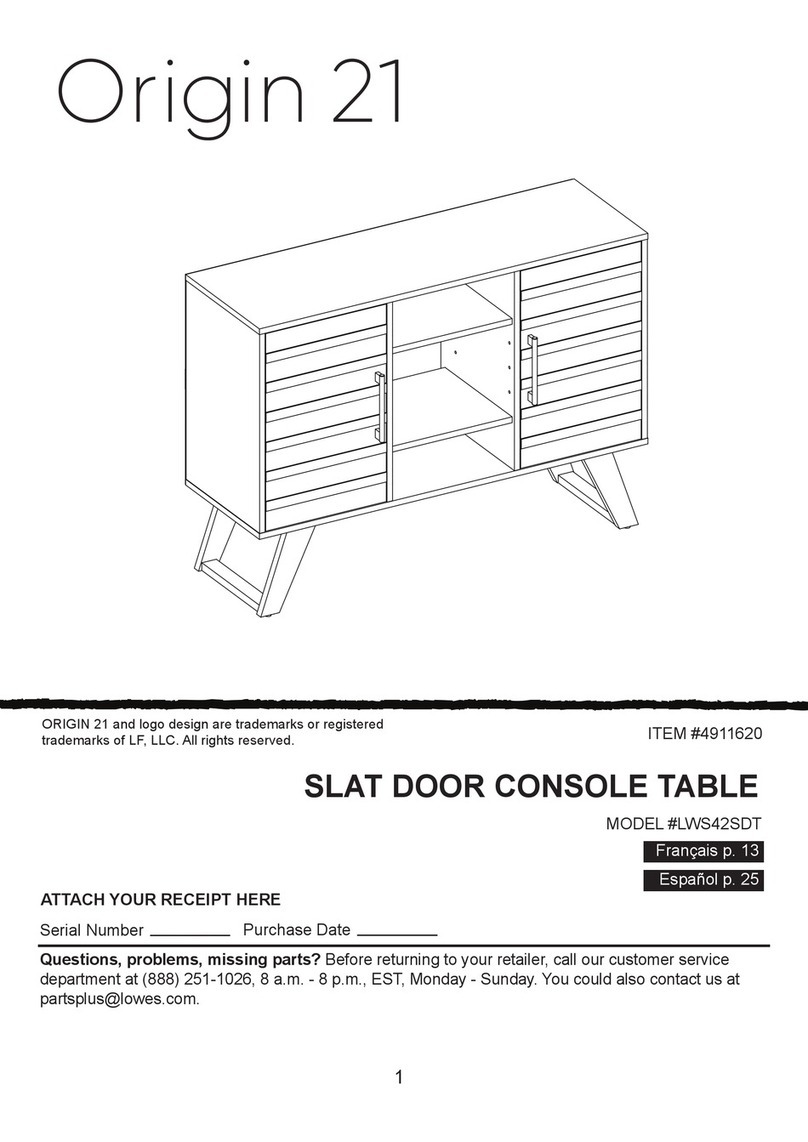 Origin 21 LWS42SDT User manual