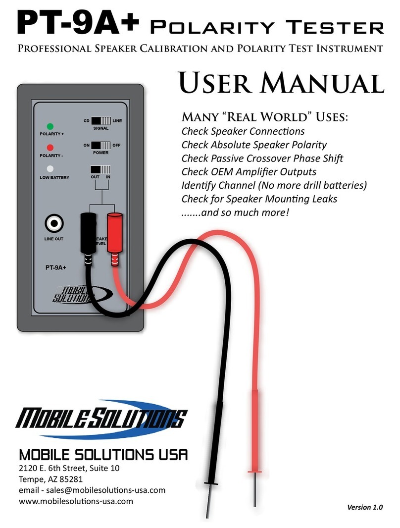 Mobile Solutions PT-9A+ user manual