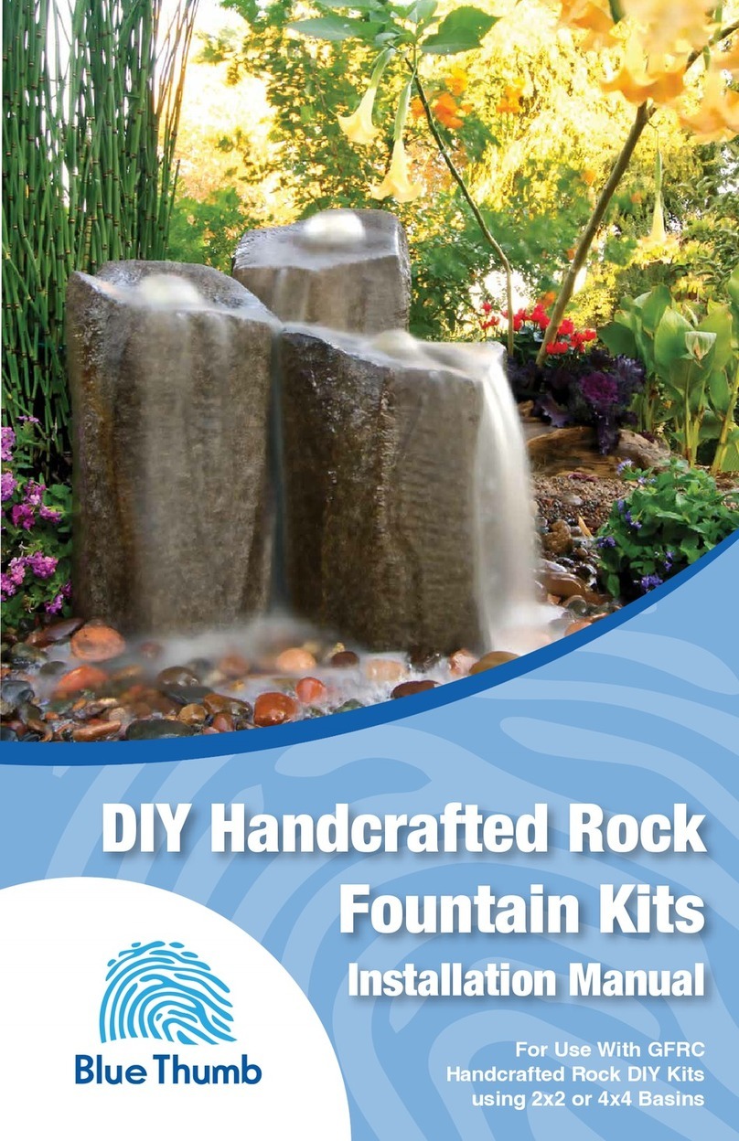Blue Thumb DIY Handcrafted Rock Fountain Kits installation manual Blue Thumb DIY Handcrafted Rock Fountain Kits installation manual
