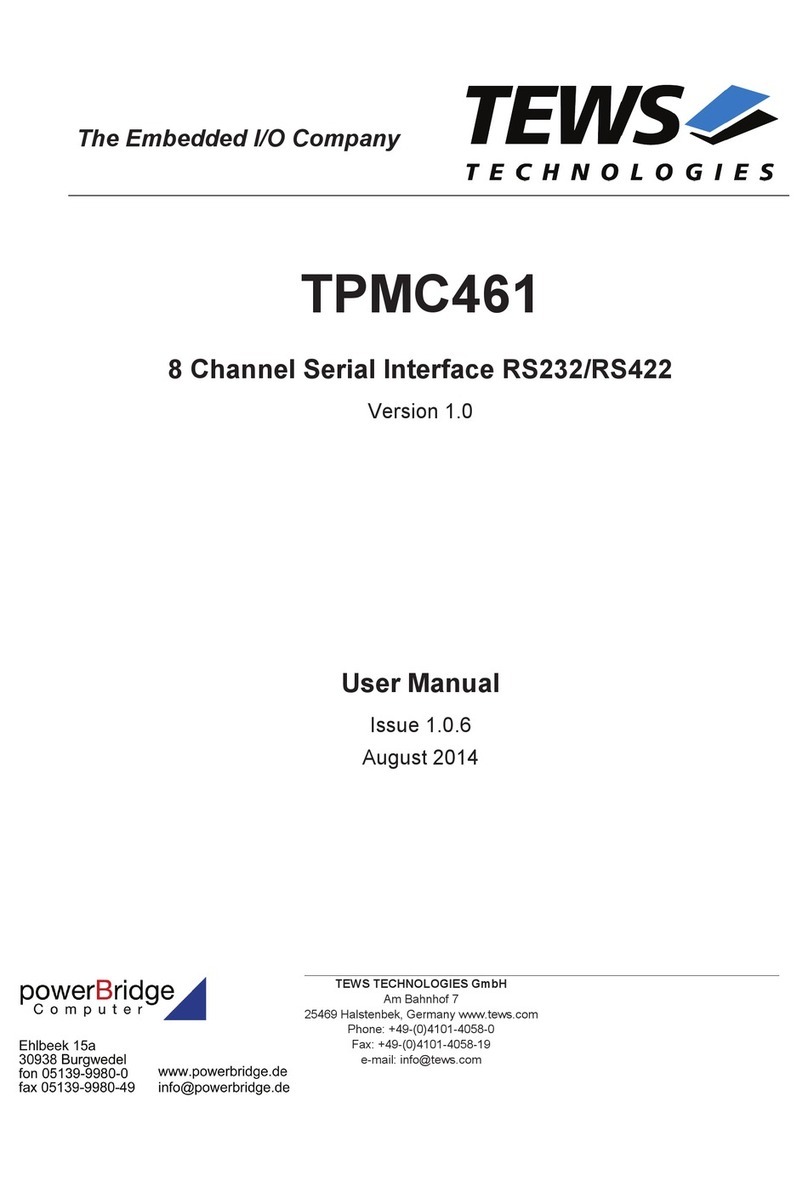 Tews Technologies TPMC461 user manual