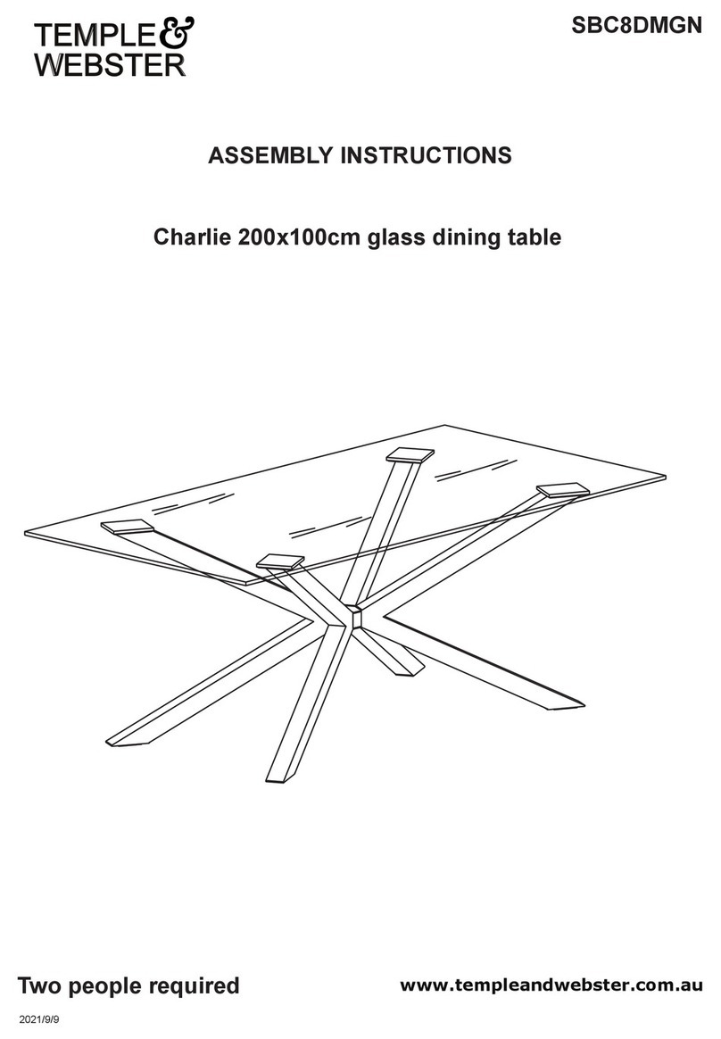 TEMPLE & WEBSTER Charlie SBC8DMGN User manual TEMPLE & WEBSTER Charlie SBC8DMGN User manual