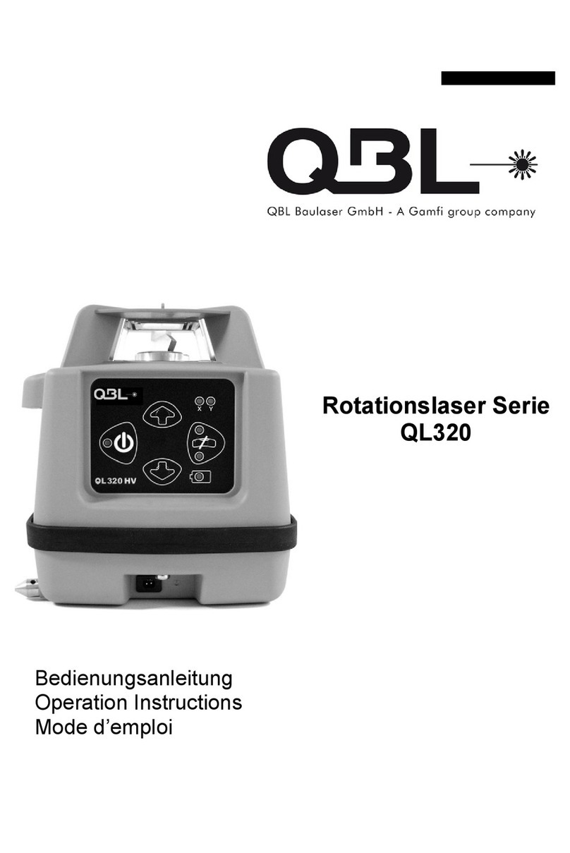 QBL Rotationslaser Series Operation instructions