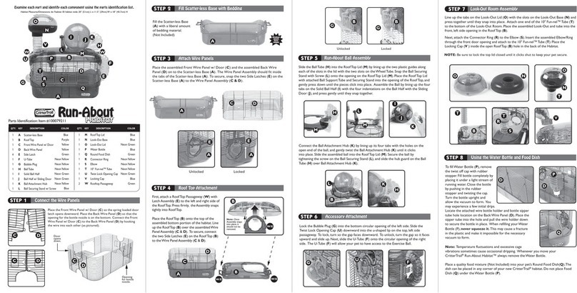 Super Pet CritterTrail Run-About Habitat User manual