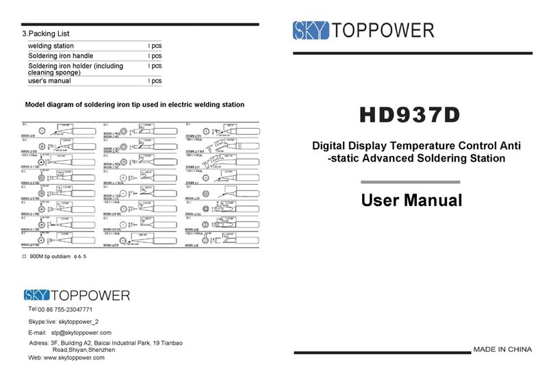 SKY TOPPOWER HD937D manual